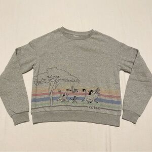 Disney Lion King Sweatshirt Graphic Outline Size Small Sweater